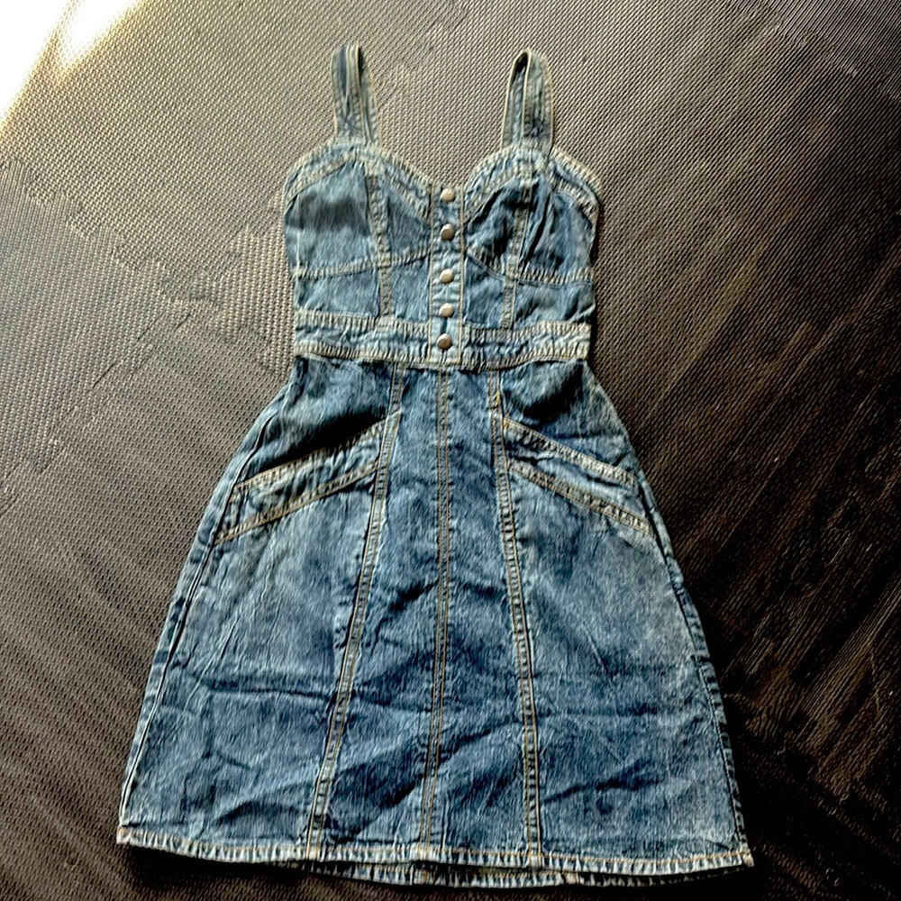 Denim Short Cute Dress